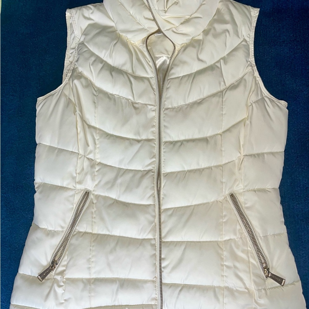 Calvin Klein Cream Puffer Vest